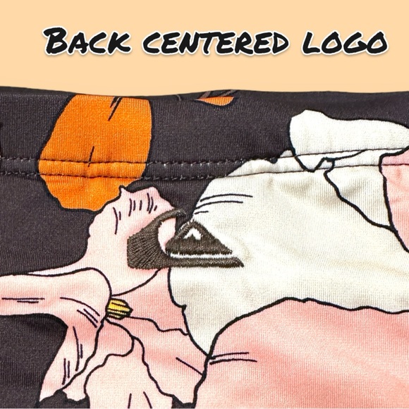 🎉HP🎉 EUC Quicksilver Retro Floral Rash Guard and Bikini Bottom Set. Size Small - Picture 8 of 14